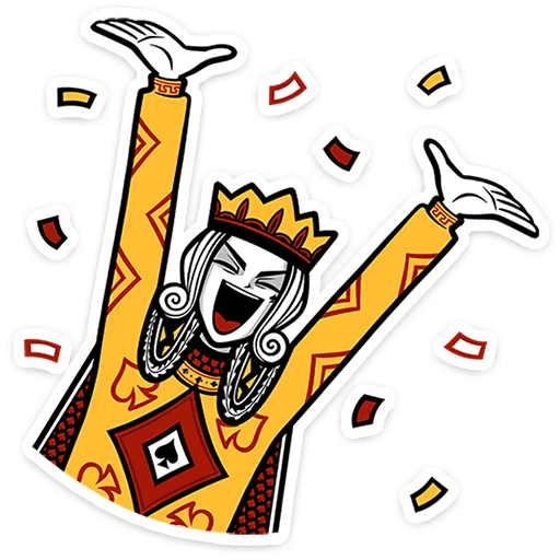 🥳 Стикер «Король Пик» для Telegram