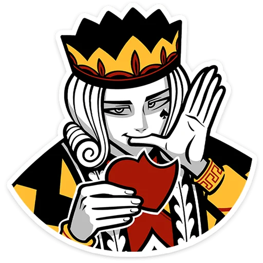 ❤️ Стикер «Король Пик» для Telegram
