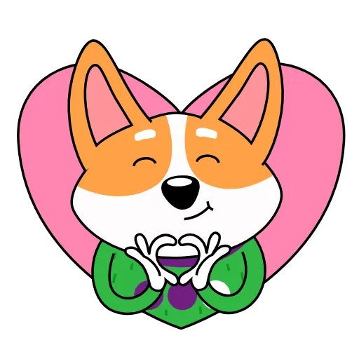 🫶 Эмодзи «Анимированный набор эмоджи с милым корги Коржиком» для Telegram