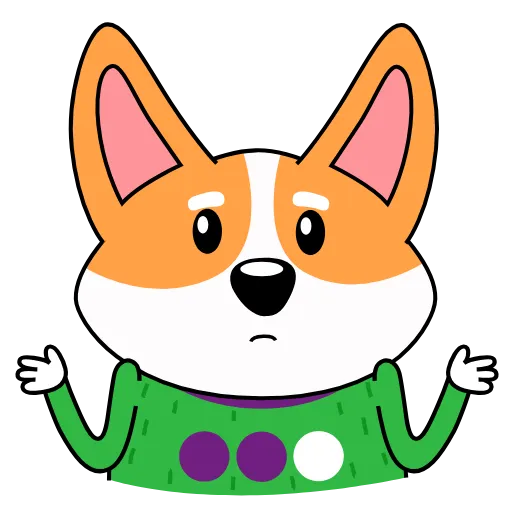 🤷‍♂️ Эмодзи «Анимированный набор эмоджи с милым корги Коржиком» для Telegram