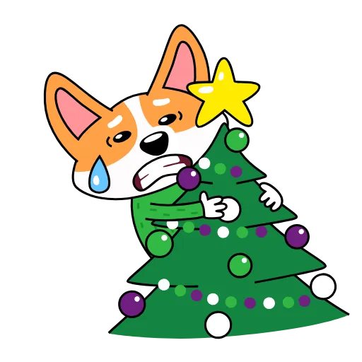 😥 Эмодзи «Анимированный набор эмоджи с милым корги Коржиком» для Telegram