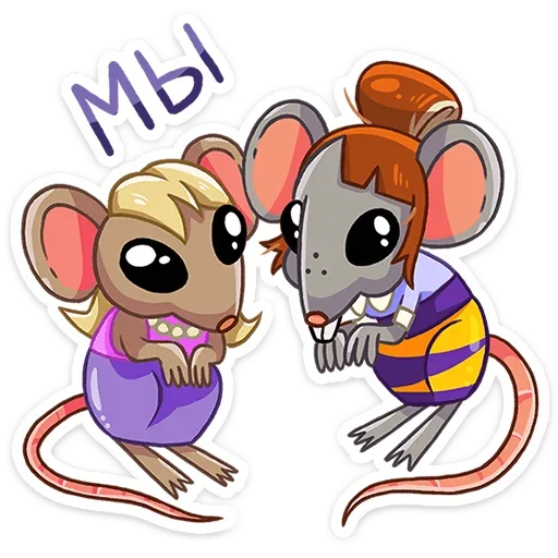 🐀 Стикер «Пчелка Ксюша» для Telegram