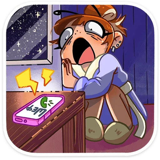 😱 Стикер «Пчелка Ксюша» для Telegram