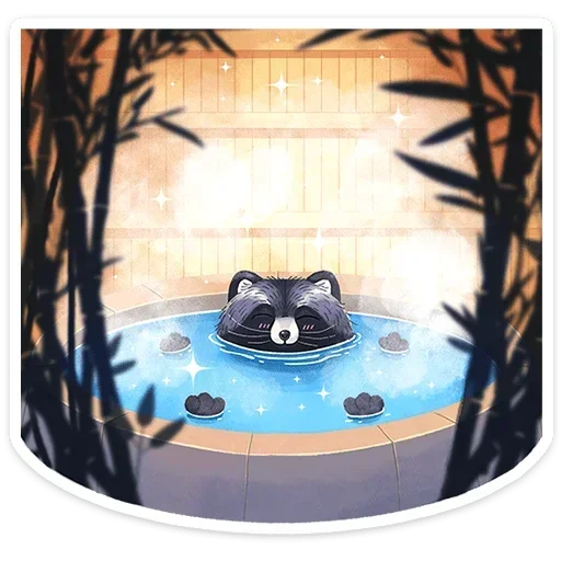 🛀 Стикер «Кусю» для Telegram