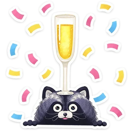 🥂 Стикер «Кусю» для Telegram