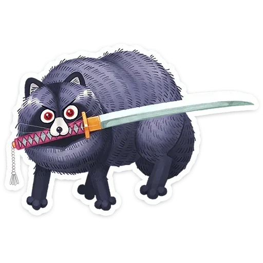 🗡 Стикер «Кусю» для Telegram