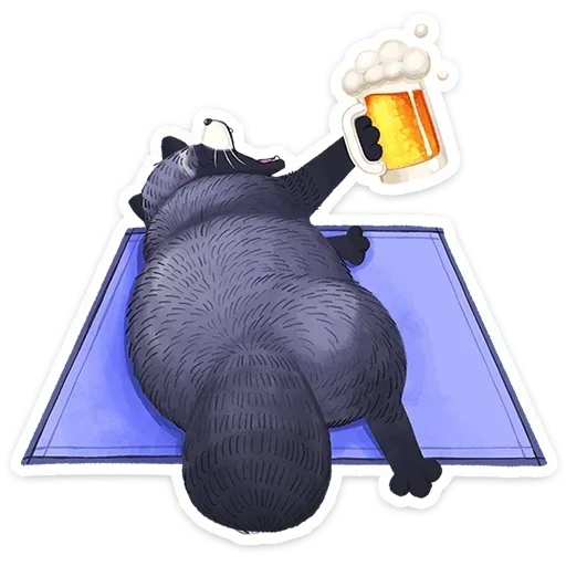 🍺 Стикер «Кусю» для Telegram