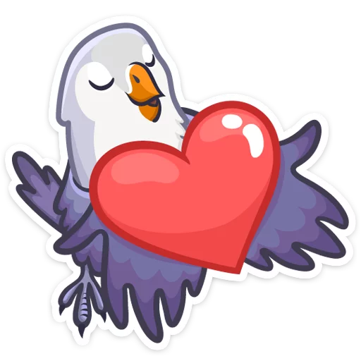 😘 Стикер «Неразлучники» для Telegram