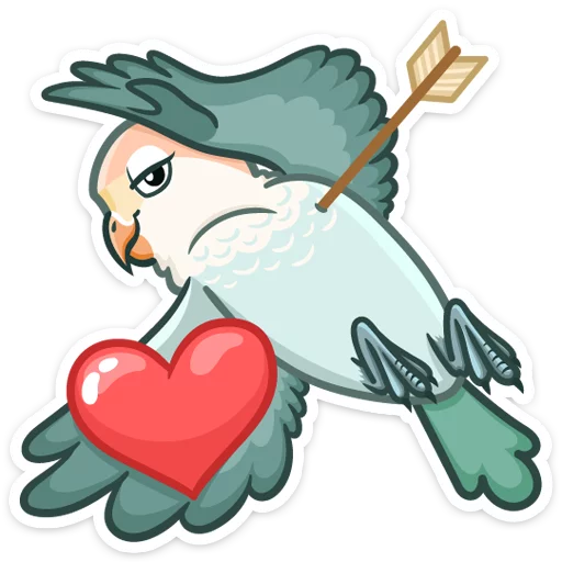 😍 Стикер «Неразлучники» для Telegram