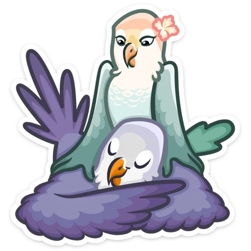 👐 Стикер «Неразлучники» для Telegram