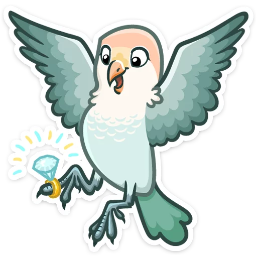 💎 Стикер «Неразлучники» для Telegram