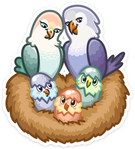 👨 Стикер «Неразлучники» для Telegram