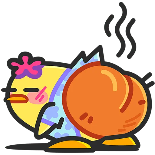 🍑 Стикер «Утя Путя Без Текста» для Telegram