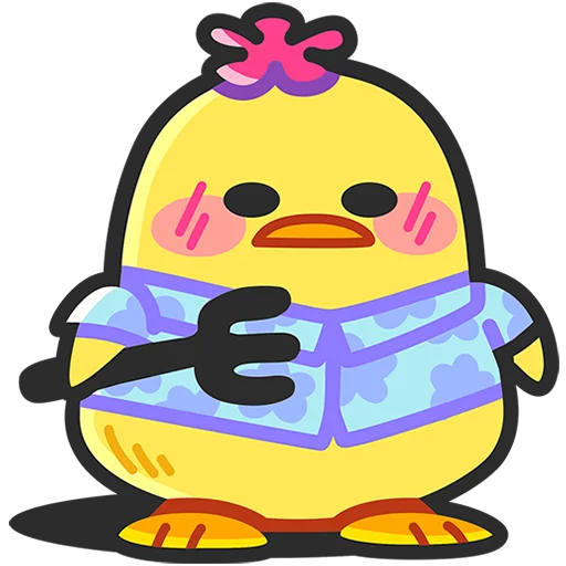 🍴 Стикер «Утя Путя Без Текста» для Telegram