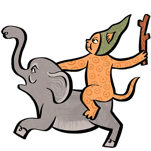 🐘 Стикер «Средневековые коты Без Текста» для Telegram