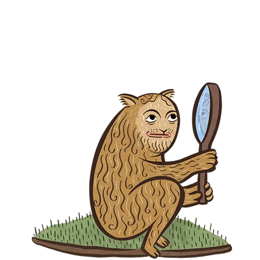 🪞 Стикер «Средневековые коты Без Текста» для Telegram
