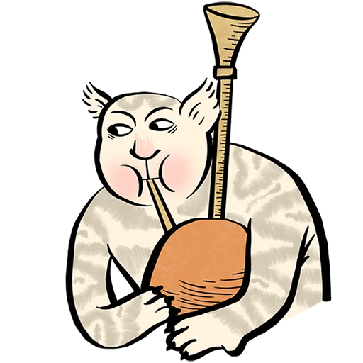 🪈 Стикер «Средневековые коты Без Текста» для Telegram