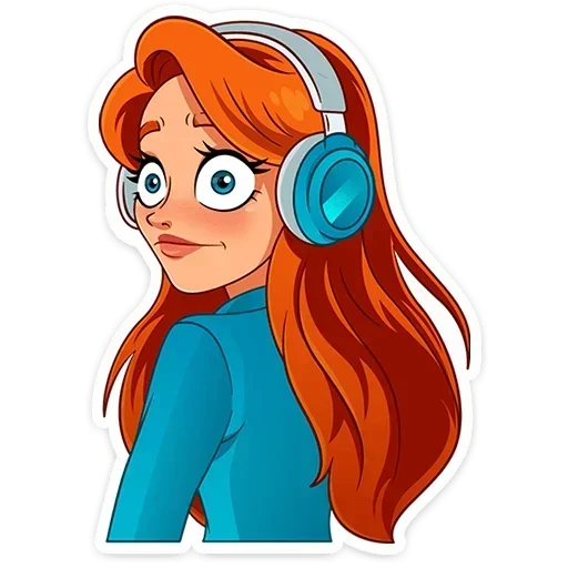 😐 Стикер «Мисс Бомбори» для Telegram