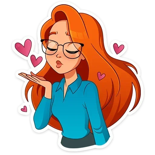 😘 Стикер «Мисс Бомбори» для Telegram