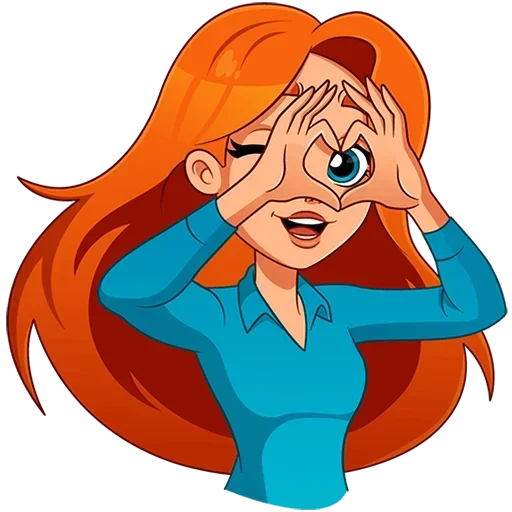 Стикерпак Мисс Бомбори Без Текста для Telegram