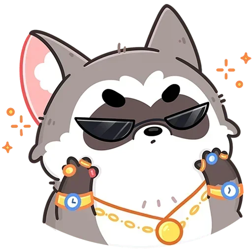 😎 Стикер «Мокко Без Текста» для Telegram