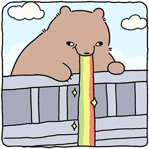 🌈 Стикер «Мишич Без Текста» для Telegram