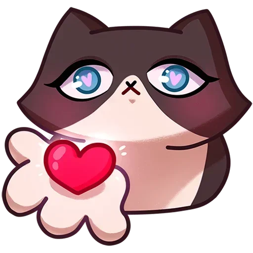 ❤️ Стикер «Мурчальня Без Текста» для Telegram