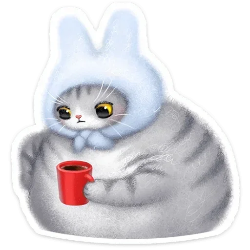 ☕ Стикер «Мурзик» для Telegram