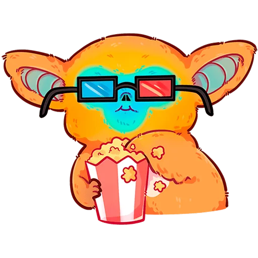🍿 Стикер «Очи Без Текста» для Telegram