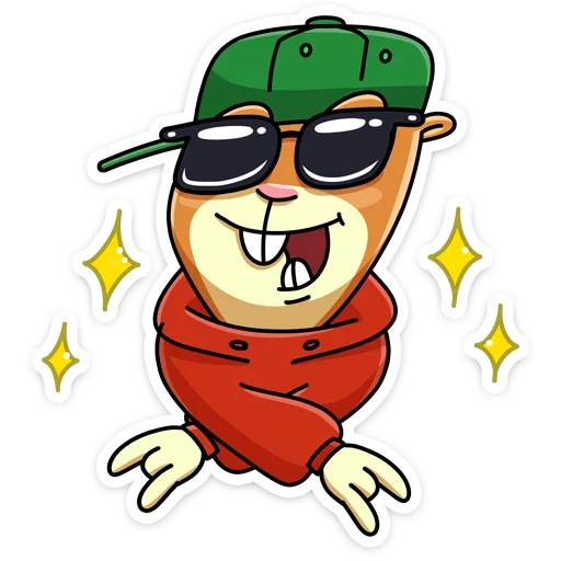 😎 Стикер «Оливер - отважный боец диванных войск&;» для Telegram