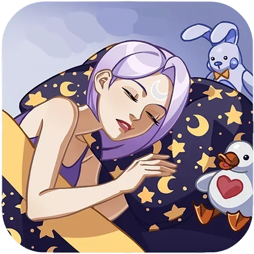 😴 Стикер «Полли и Кастория Без Текста» для Telegram