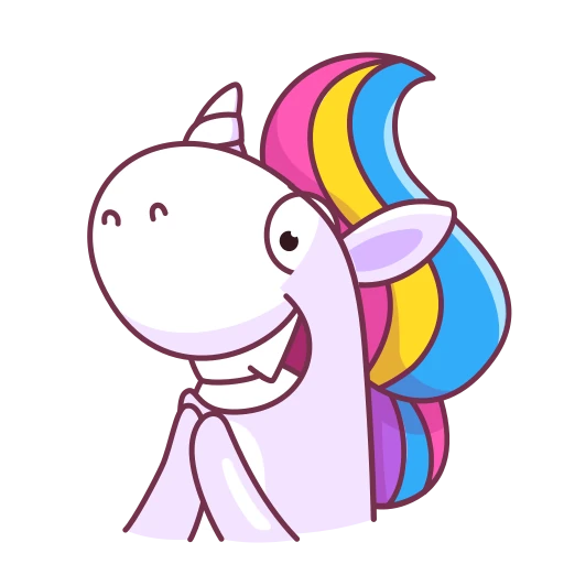 😁 Стикер «Поникорн» для Telegram