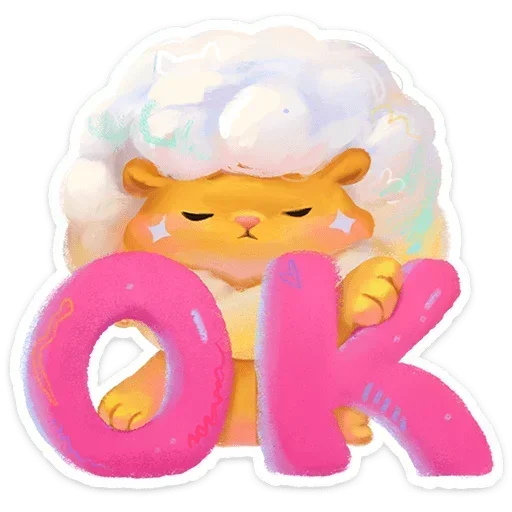 🆗 Стикер «Пафф» для Telegram