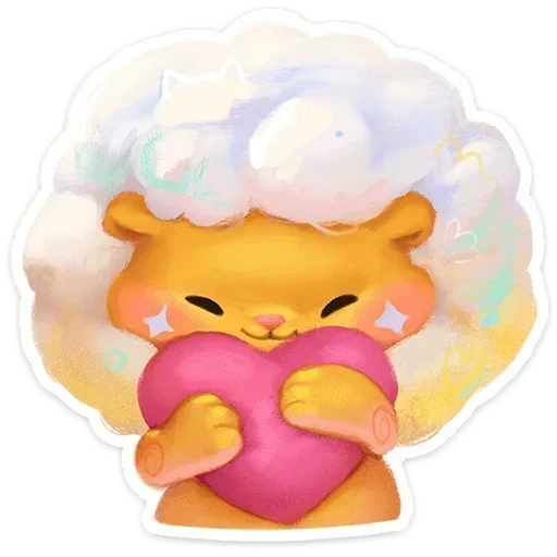 ❤️ Стикер «Пафф» для Telegram