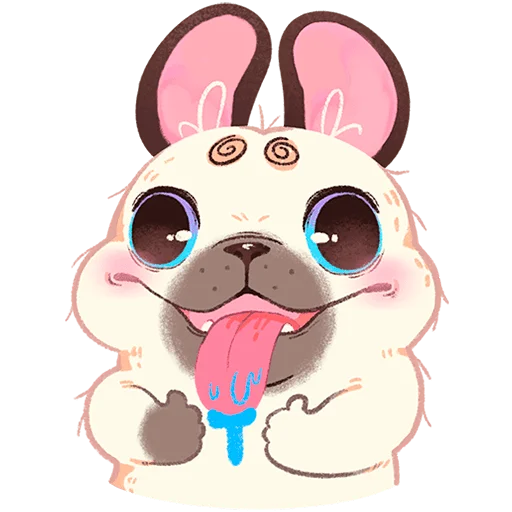 👅 Стикер «Пуппи Без Текста» для Telegram