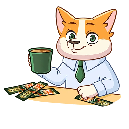 ☕️ Стикер «Миксик и жиза Без Текста» для Telegram