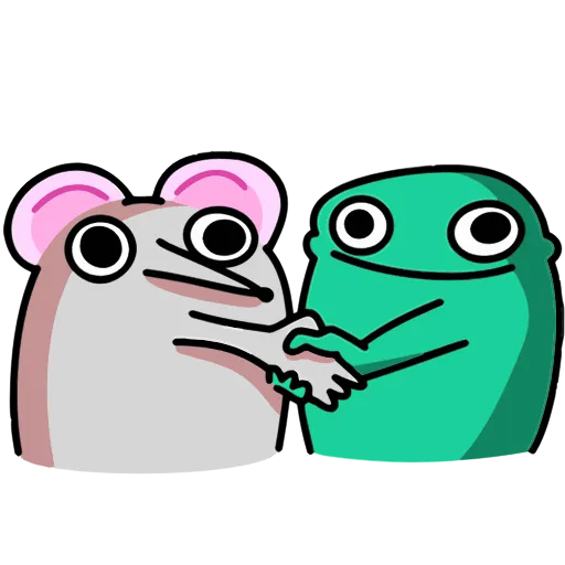 🤝 Стикер «Крысюк к доске» для Telegram