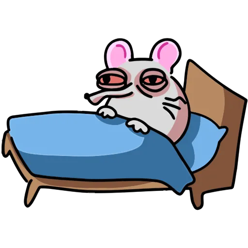 🥴 Стикер «Крысюк к доске» для Telegram