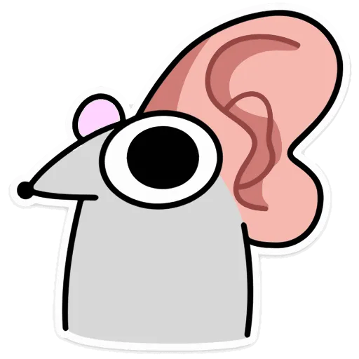 👂 Эмодзи «Крысюк, к доске!» для Telegram