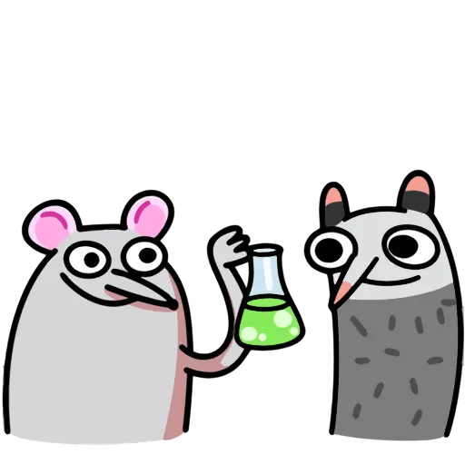 ⚗️ Эмодзи «Крысюк, к доске!» для Telegram