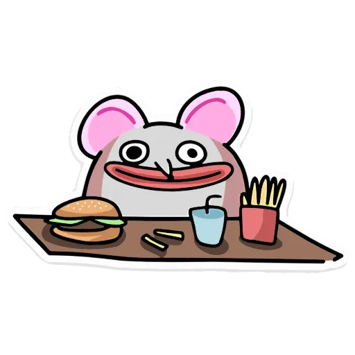 😋 Эмодзи «Крысюк, к доске!» для Telegram