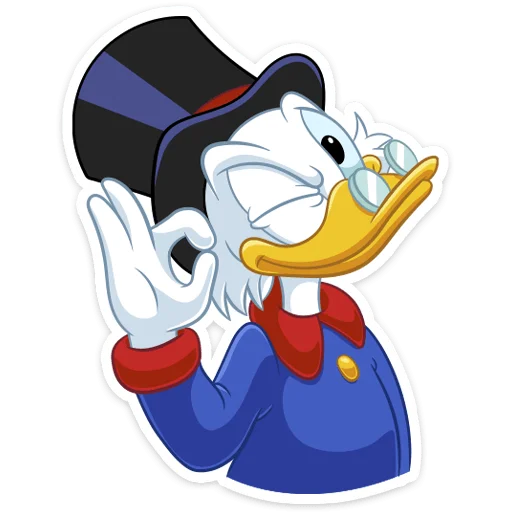 👌 Стикер «Скрудж МакДак» для Telegram