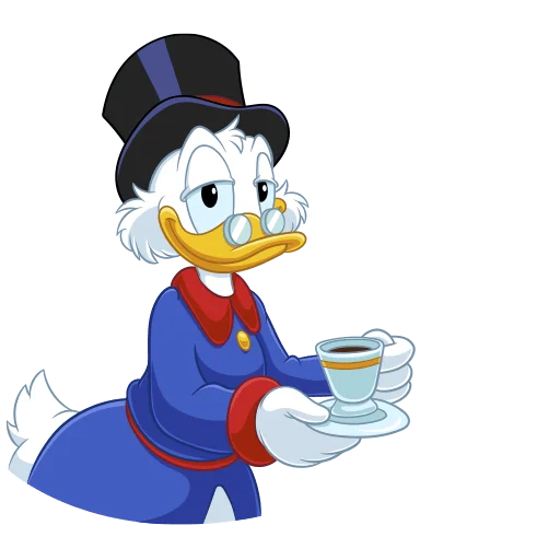 ☕️ Стикер «Скрудж МакДак Без Текста» для Telegram