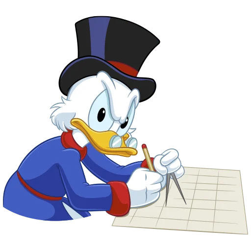 😒 Стикер «Скрудж МакДак Без Текста» для Telegram