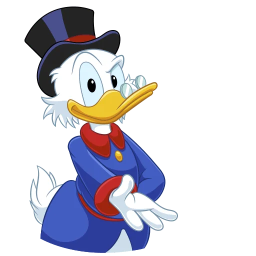 😏 Стикер «Скрудж МакДак Без Текста» для Telegram