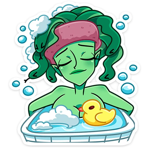 🛀 Стикер «Селена» для Telegram