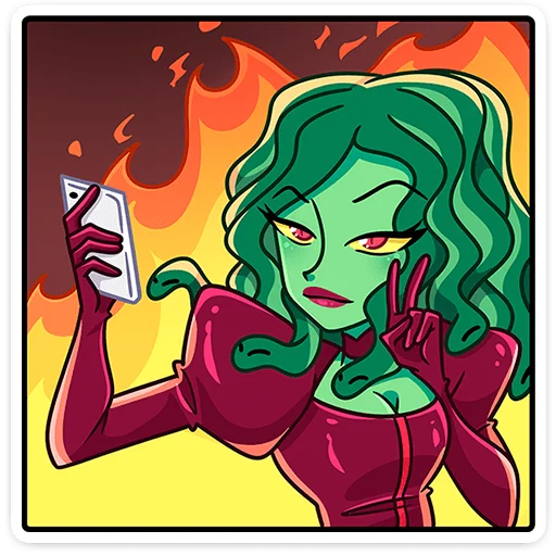 🤳 Стикер «Селена» для Telegram