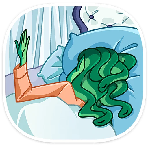 🛌 Стикер «Селена» для Telegram