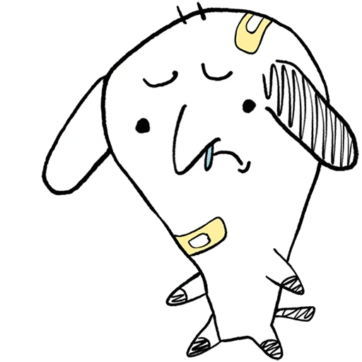 ☹️ Стикер «Пчих Без Текста» для Telegram
