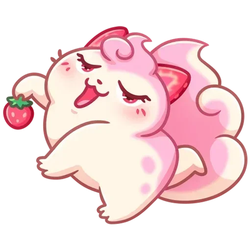 🍓 Стикер «Клубничка Душечка Без Текста» для Telegram